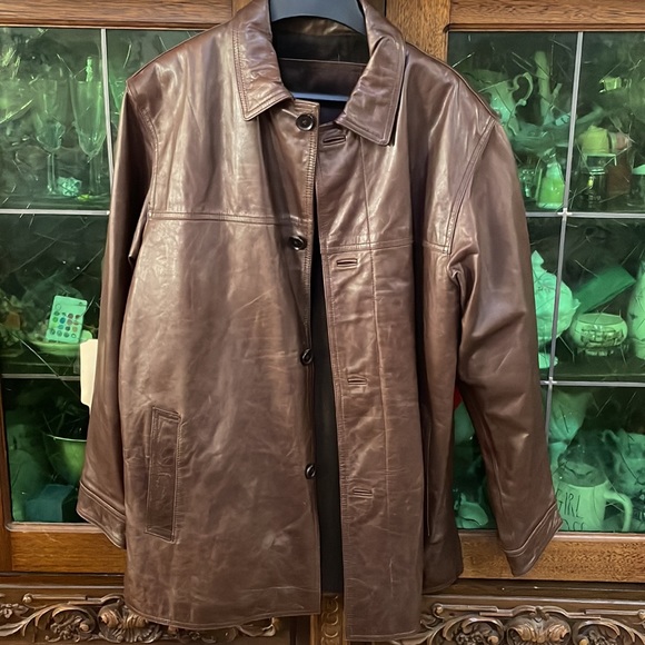 Andrew Marc Men's Leather Jacket - Picture 2 of 14